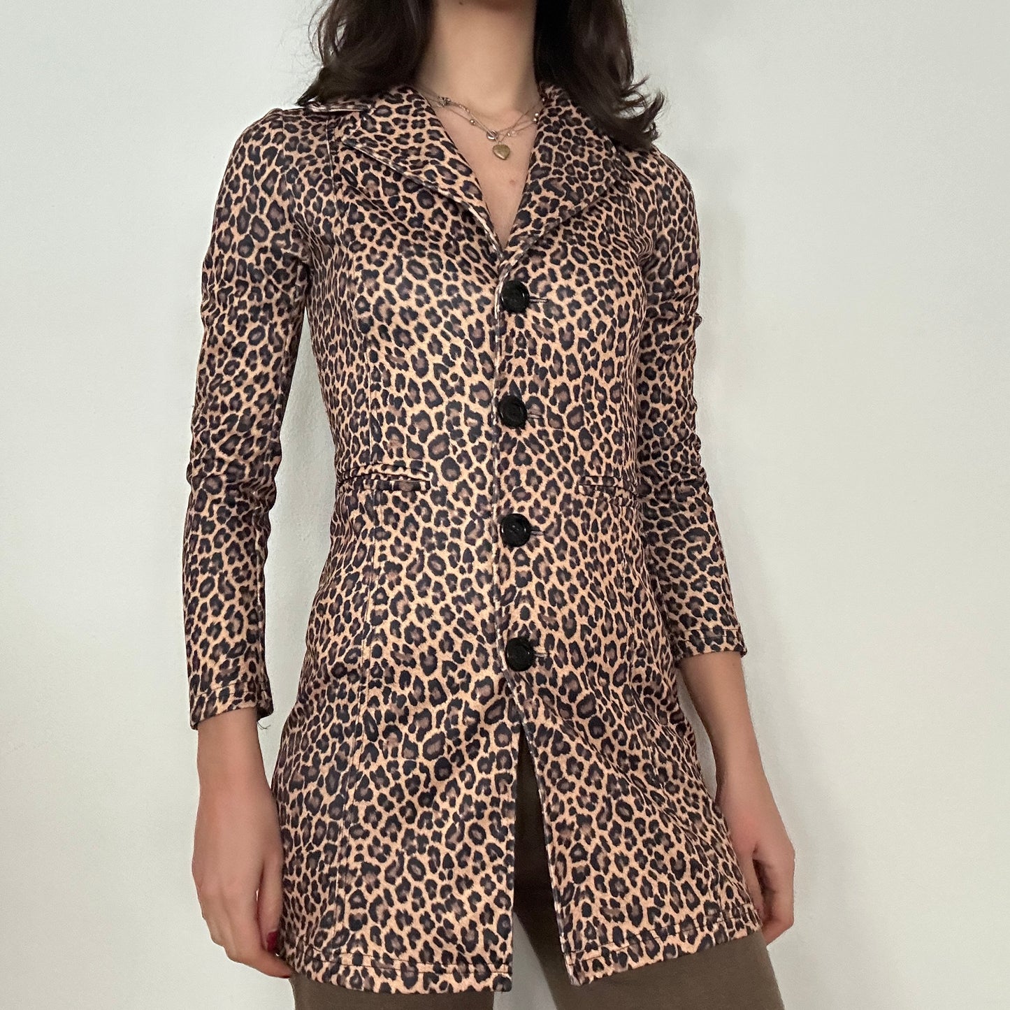 Y2K Vintage Leopard Jacket 🖤🐆