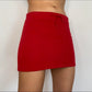 Vintage Y2K Sporty Drawstring Mini Skirt ❤️