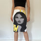Y2K Face Print Graphic Midi Skirt