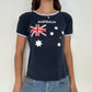 Y2K Vintage Australia Country Flag Tshirt 🇦🇺