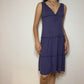 Vintage Y2K Layered Slip Midi Dress 💜