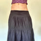 Y2K Vintage Tiered Maxi Skirt