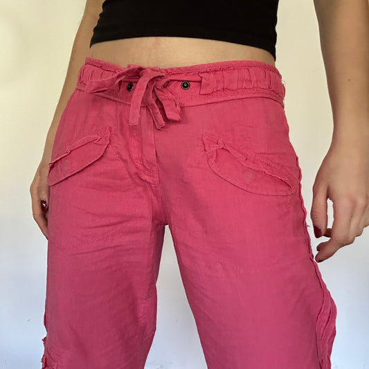 Y2K Pink Cargo Pants