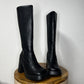 Y2K Deadstock Black Chunky Boots 👢🖤