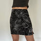Y2K Patterned Mini Skirt