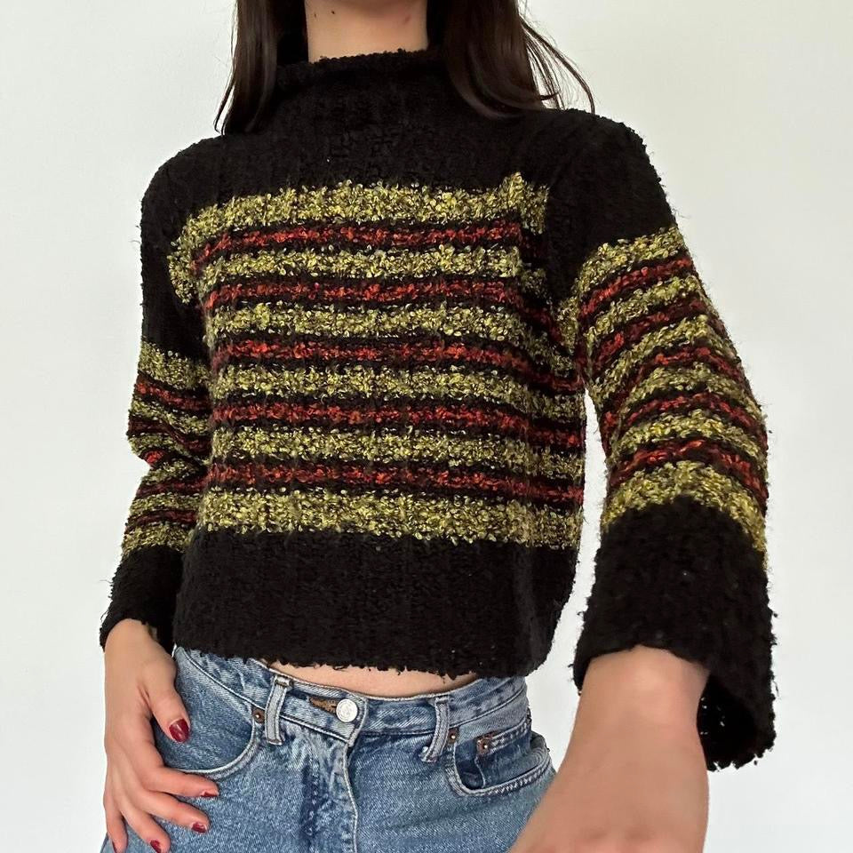 Vintage Striped Knit Sweater