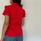 Y2K Vintage Button up Red Top