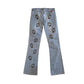 Y2K Vintage Paw Print Low Rise Jeans 🐾✨