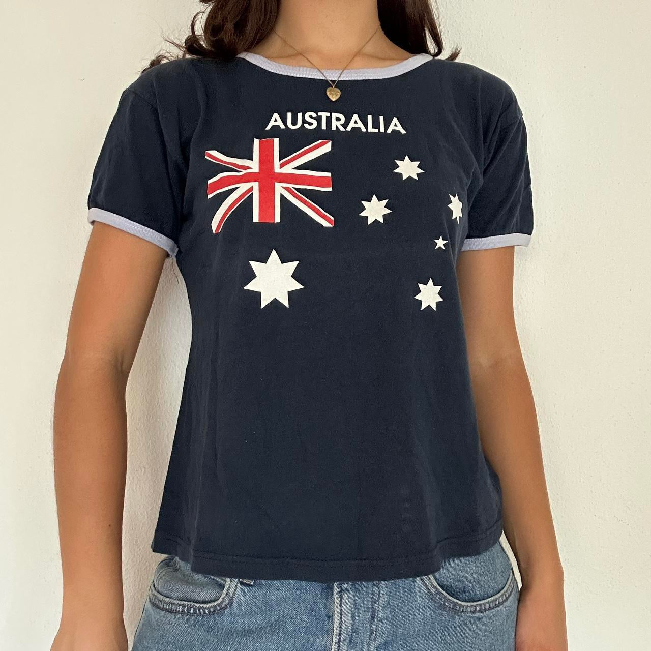 Y2K Vintage Australia Country Flag Tshirt 🇦🇺