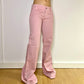 Y2K Vintage Mid Waist Pink Pants 💗