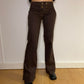 Y2K Vintage Low Rise Brown Flared Pants 🤎