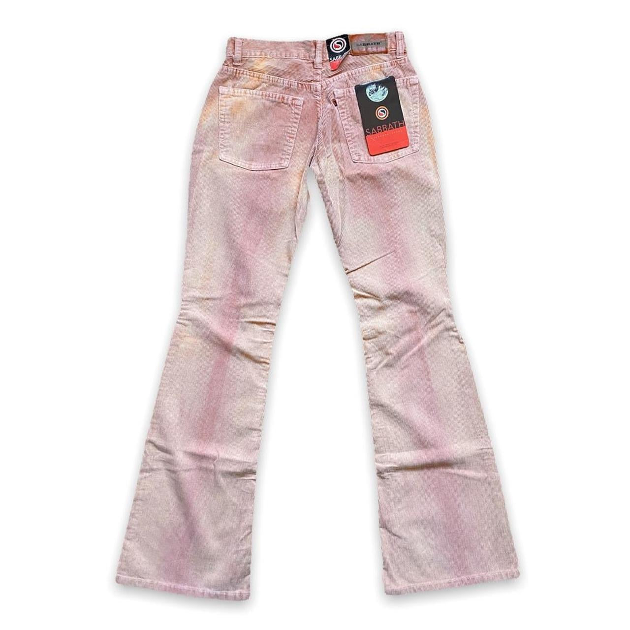Vintage Y2K Deadstock Peach Corduroy Mid Waist Pants 💗