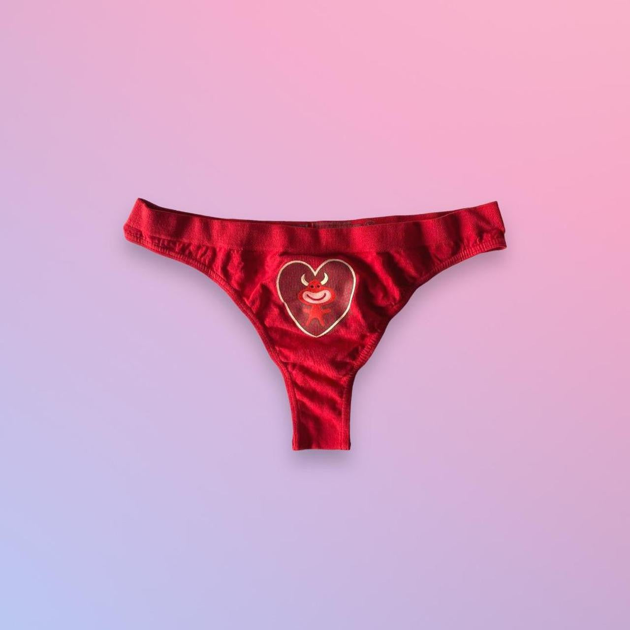 Y2K Funky Cartoon Red Thong Undies ❤️