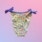 Y2K Deadstock Floral Print Bikini Bottom