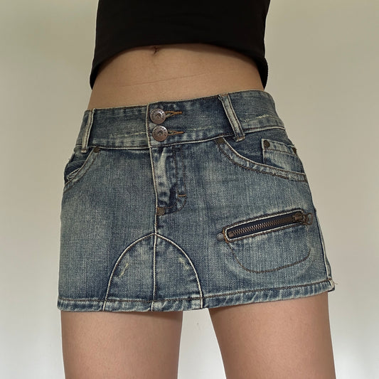 Y2K Vintage Denim Mini Skirt