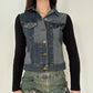 Vintage Y2K Denim Knit Jacket Cardigan