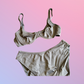 Y2K Deadstock Grey Bikini Set