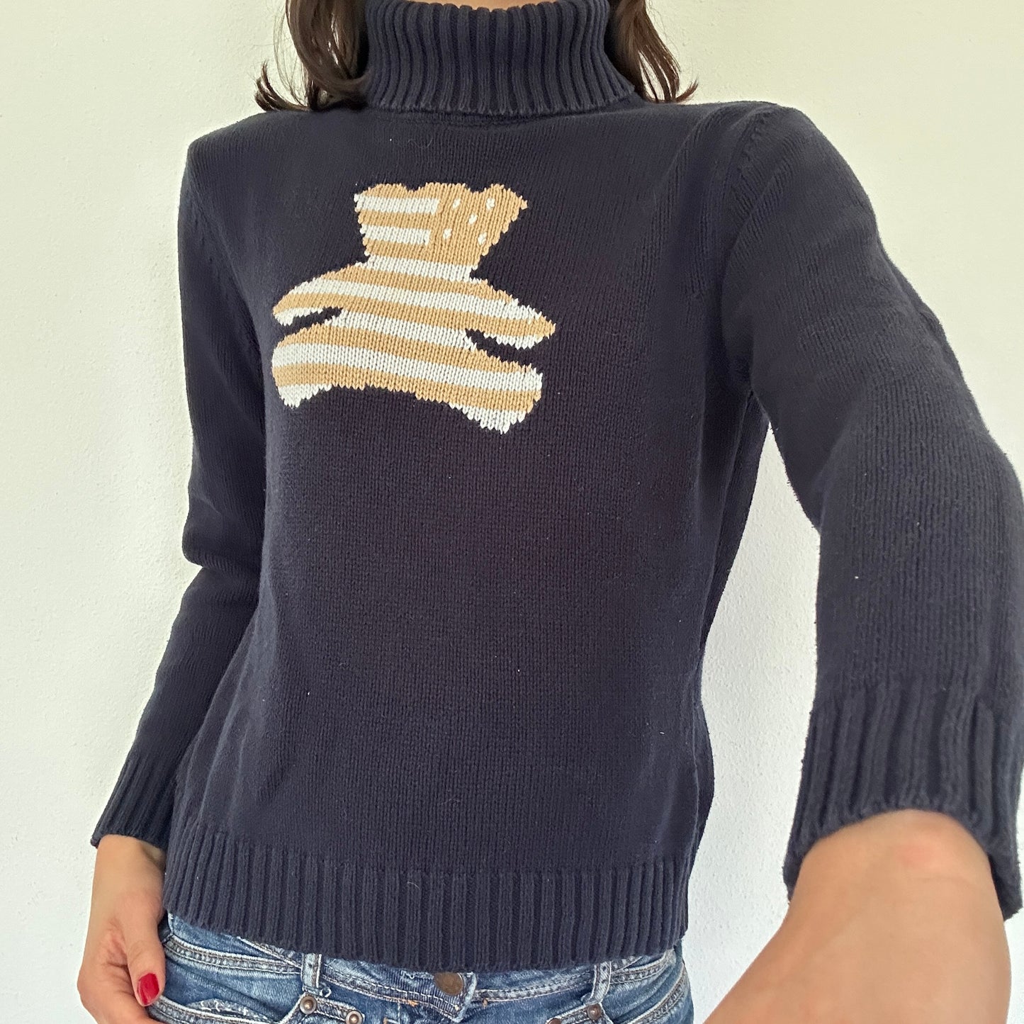 Y2K Vintage Teddy Bear Sweater