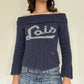 Y2K Vintage Off Shoulder Knit Sweater
