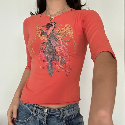 Y2K Vintage Traditional Asian Print Shirt