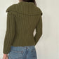 Y2K Vintage Knit Green Cardigan Sweater