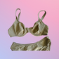 Y2K Deadstock Khaki Green Bikini Set