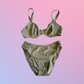 Y2K Deadstock Khaki Green Bikini Set