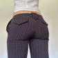 Y2K Vintage Pinstripe Low rise Pants