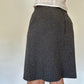 90s Vintage Grey Midi Skirt