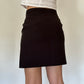 90s Vintage Office Siren Black Mini Skirt