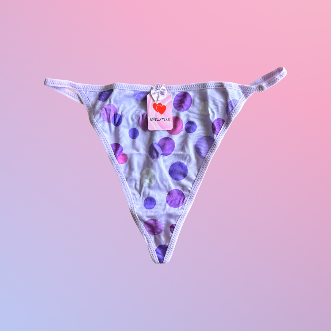 Y2K Deadstock Graphic Print Thong Pack 💗💖