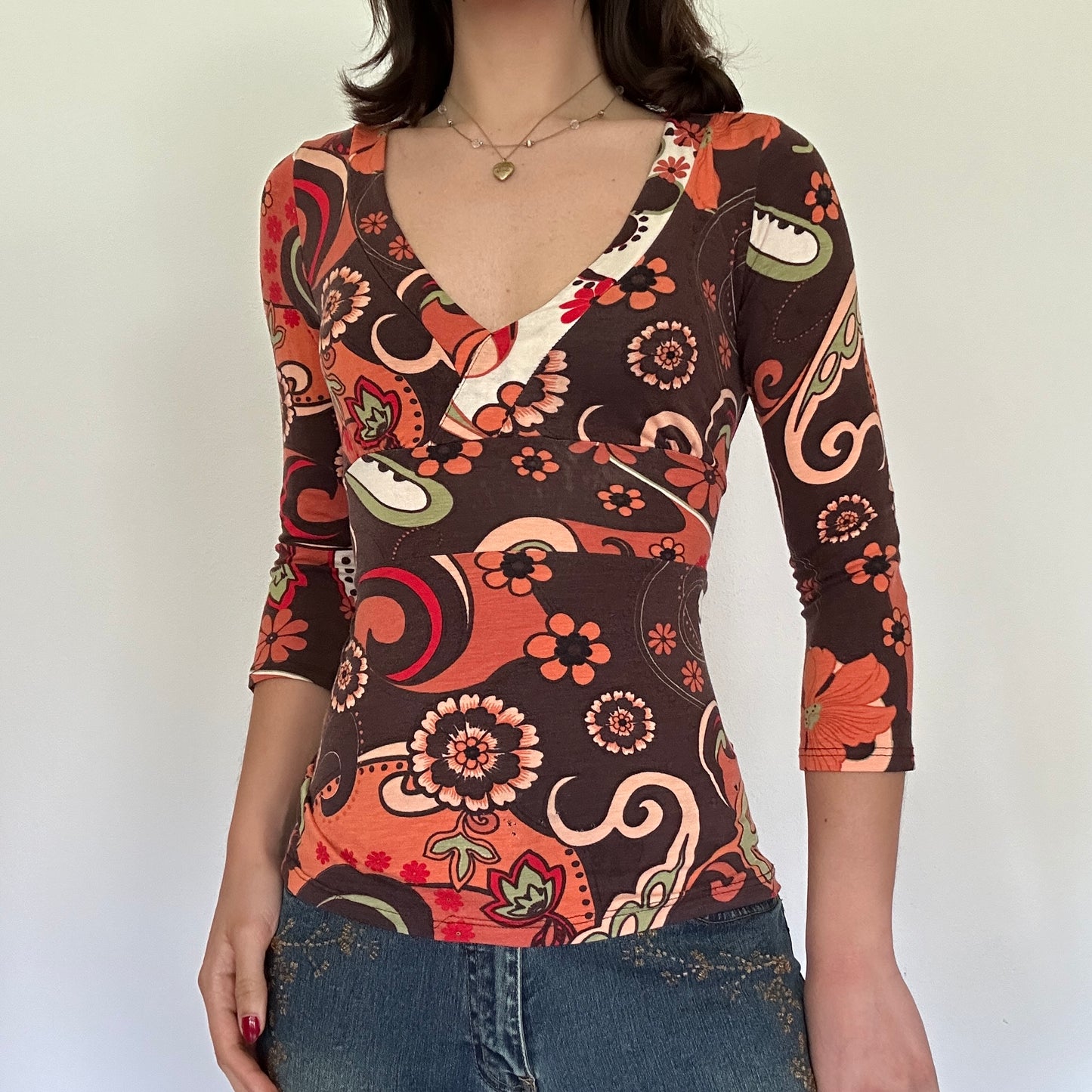 Y2K Vintage Retro Print Shirt