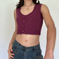 Y2K Vintage Purple Knit Vest