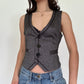 Y2K Vintage Button up Vest