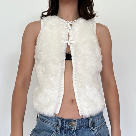 Y2K Vintage Faux Fur Vest