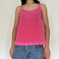 Y2K Vintage Pink Bedazzled Top