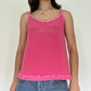 Y2K Vintage Pink Bedazzled Top