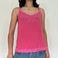 Y2K Vintage Pink Bedazzled Top