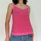 Y2K Vintage Pink Bedazzled Top