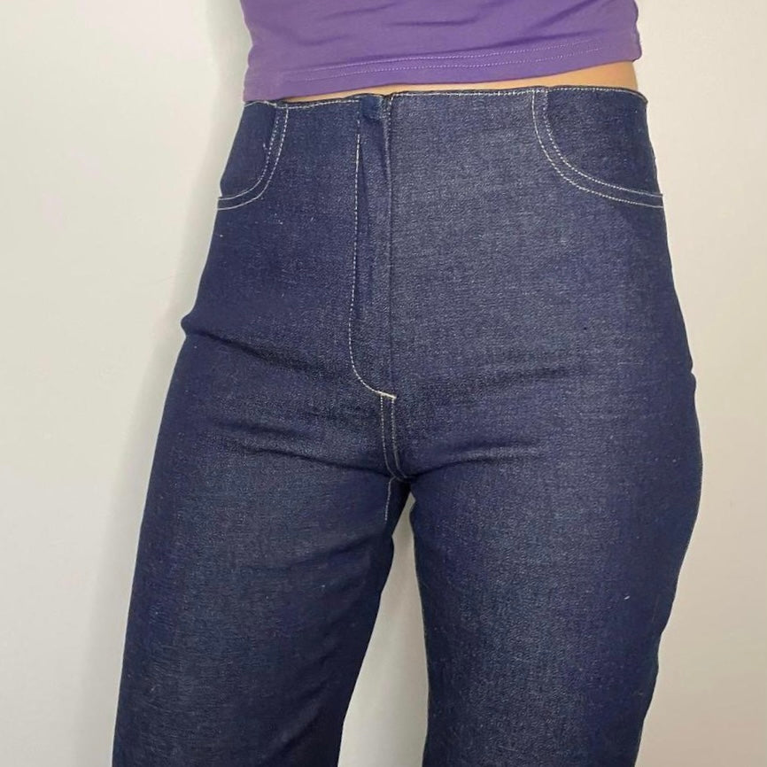 Vintage Y2K Dark Denim Flared Jeans