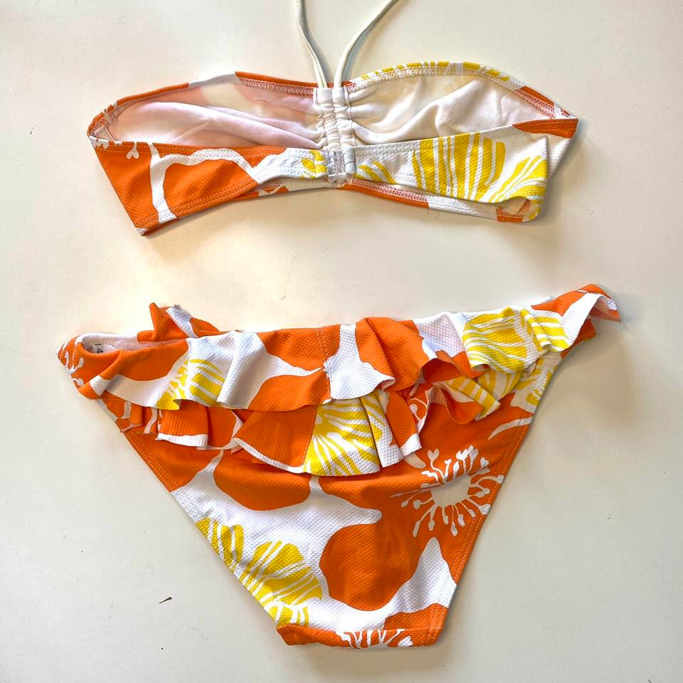 Y2K Floral Hibiscus Retro Floral Bikini